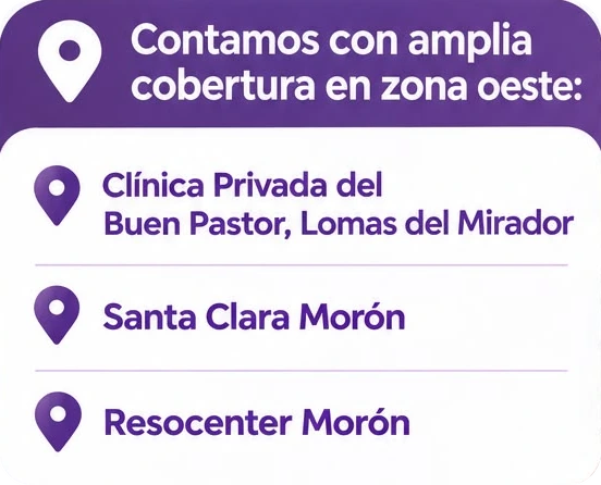 Prestadores en Zona Oeste